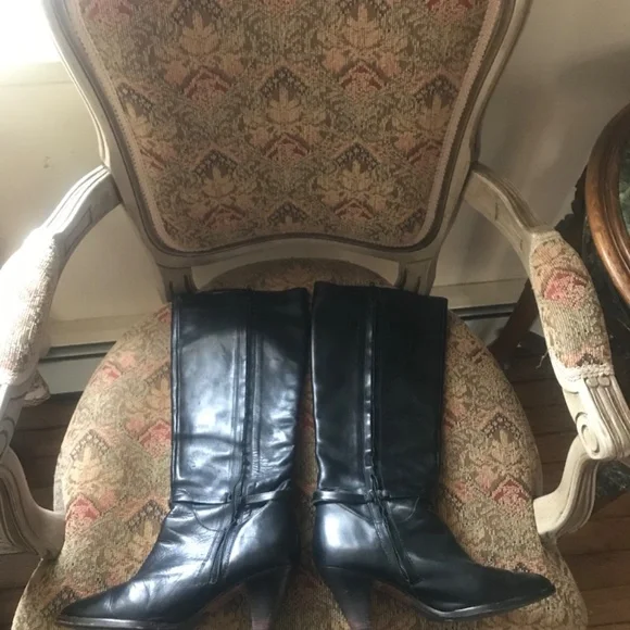 FRYE LEATHER KNEE HIGH RIDING BOOTS - Picture 7 of 11